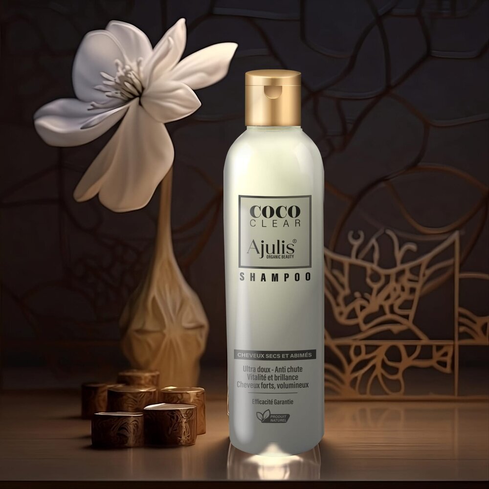 Ajulis CocoClear – Shampoing Cheveux Secs & Abîmés 250ml