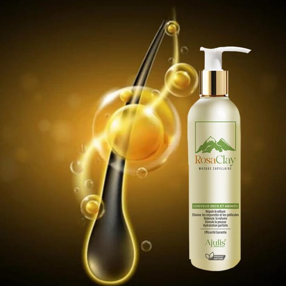 Ajulis Rosaclay – Masque Capillaire Nourrissant Cheveux Secs 250ml